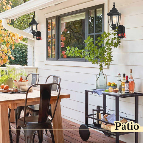 Odorpower motion-sensor porch light covers a wide 33-foot range