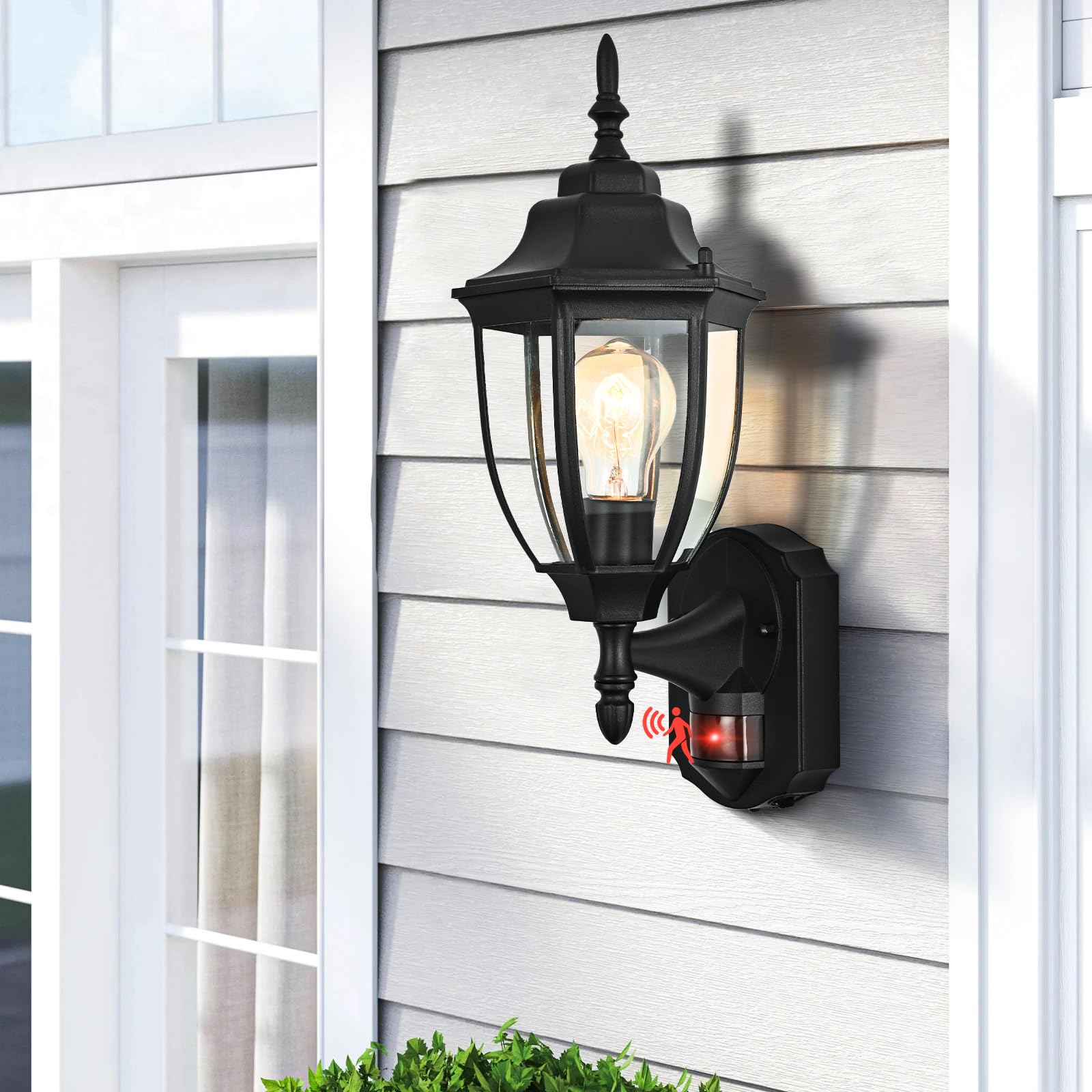 Odorpower anti-rust aluminum wall sconce providing durable exterior illumination for patios