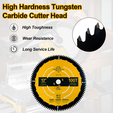 OEM Home 100 teeth enable smoother finishes on plywood and MDF