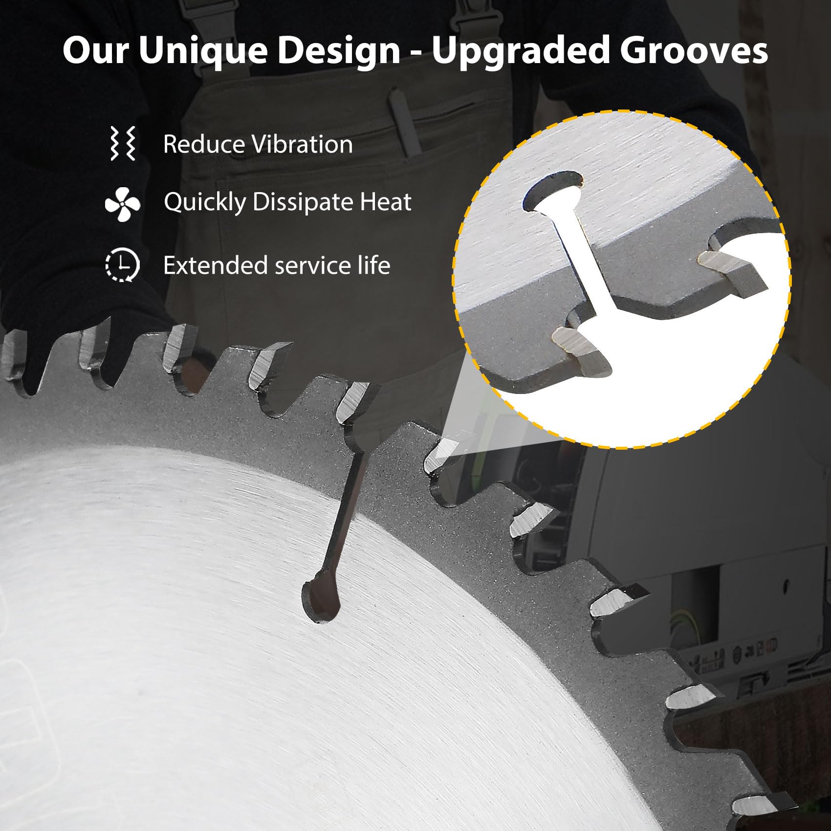 OEM home spindle-ring adjustment enables flexible sizing to 0.5 inch