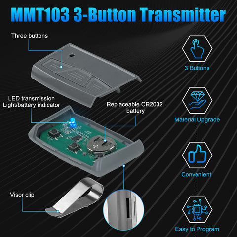 OEM Upgrade MMT103 remote buttons for quick multi-device access