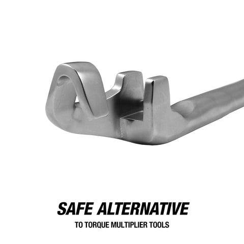 OEMTOOLS 22656 wrench extender fits multiple spanners, expanding compatibility.