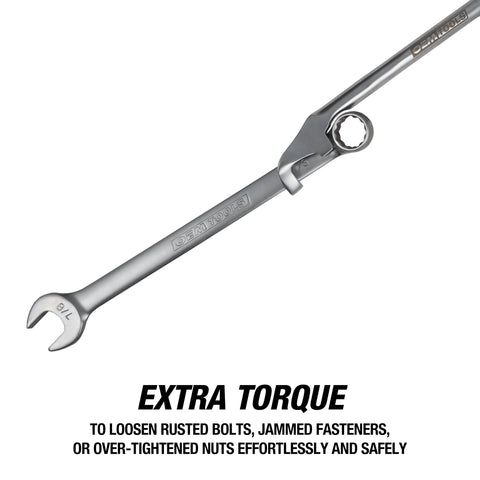 OEMTOOLS 22656 wrench extender features a durable steel finish for heavy use.