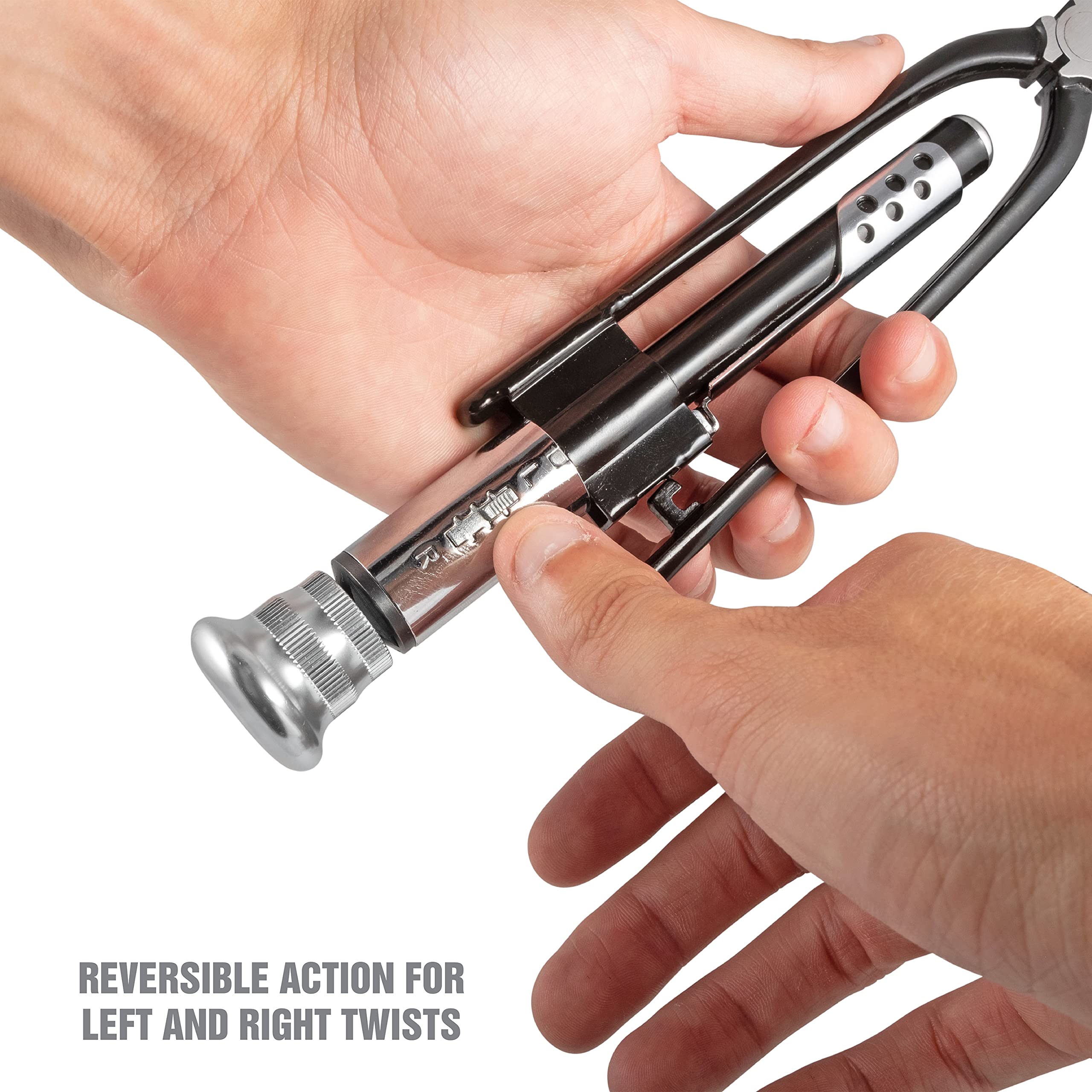 OEMTOOLS 22661 reversible twist action shown for left or right twists.