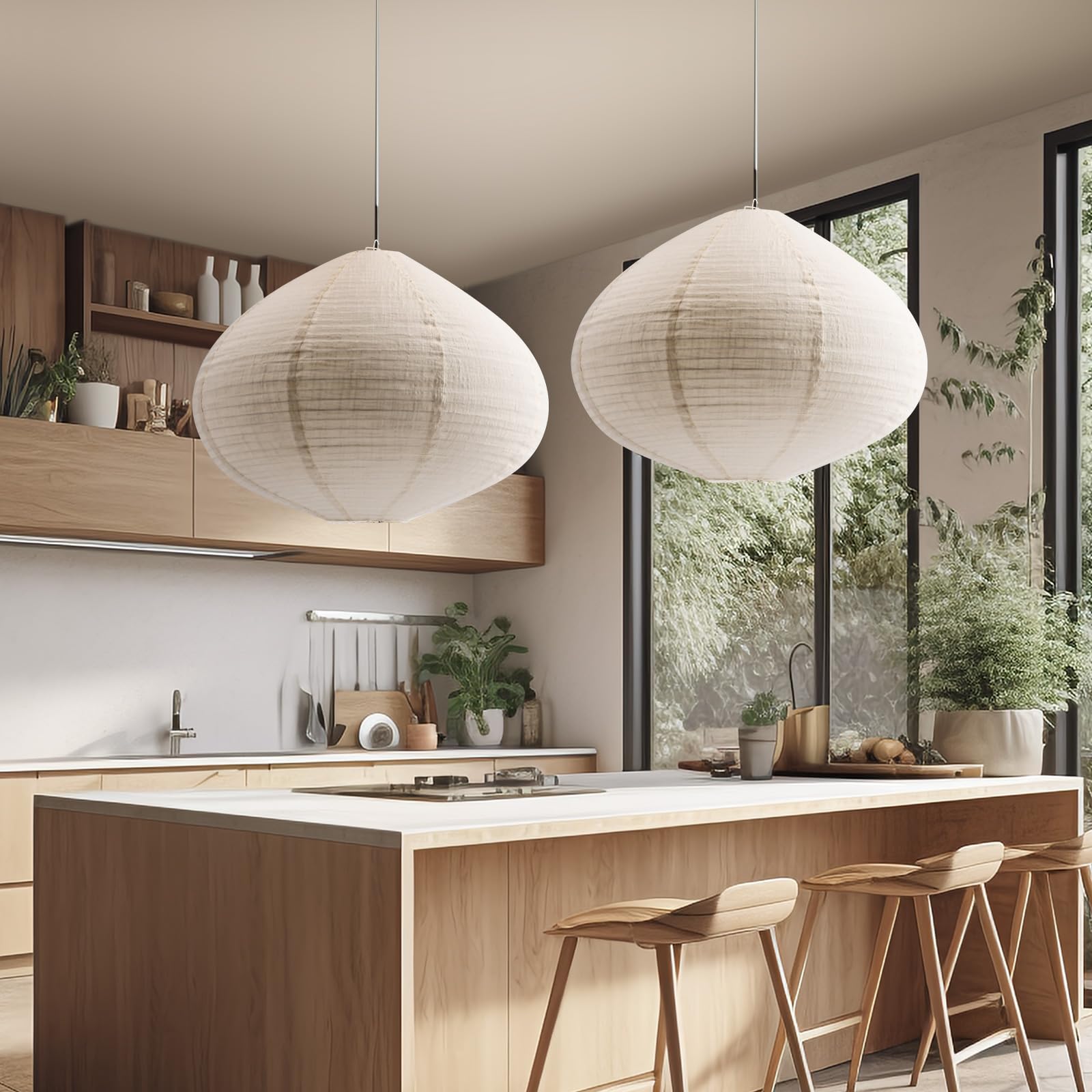 oetmilc handmade linen lampshade showcases unique texture for a cozy artisanal ceiling accent