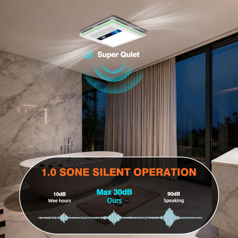 Oeukas quiet operation at 1.0 sone during use