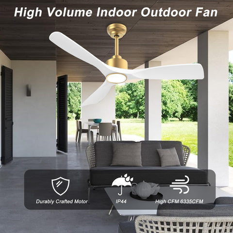 OFANTOP indoor and outdoor ceiling fan suitable for porch or patio