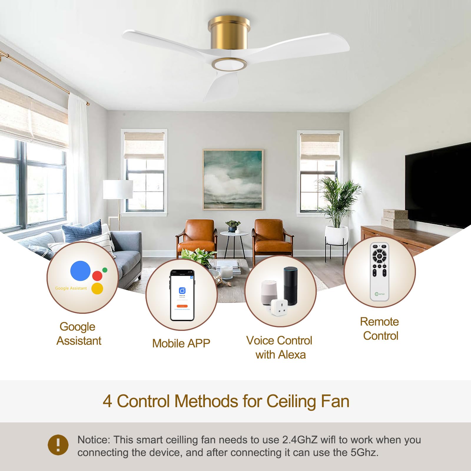 OFANTOP energy-efficient LED lighting creates soft ambient illumination
