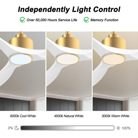 OFANTOP reversible DC motor ceiling fan for year-round comfort