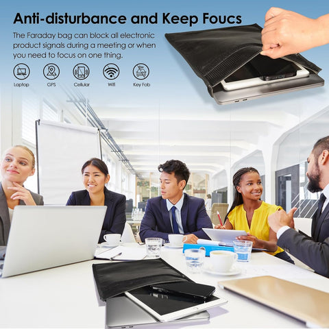 OFASIZEN Faraday bags foldable design for compact storage and travel convenience.