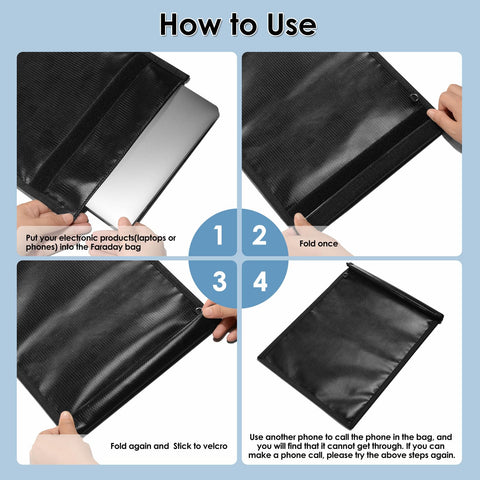 OFASIZEN Faraday bags have a waterproof shell to guard contents in wet conditions.
