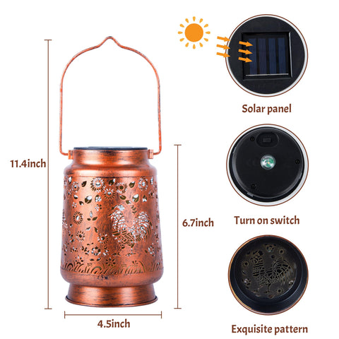 OFEWPAGA chicken lantern decor enhances gardens, patios, and walkways.