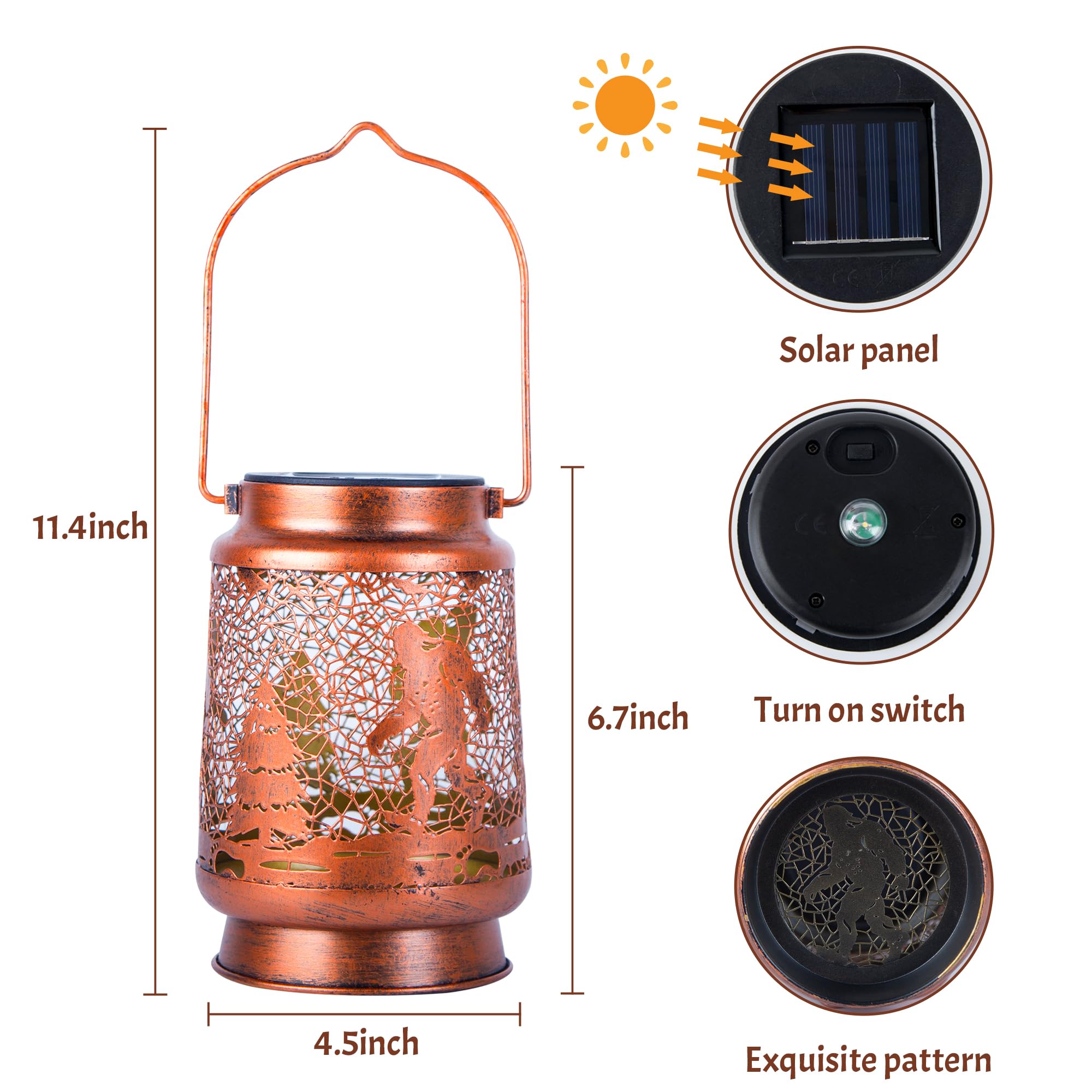 OFEWPAGA metal ABS lantern with protective coating for longevity
