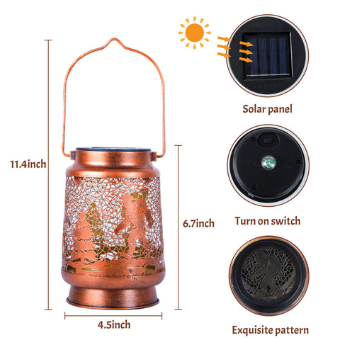 OFEWPAGA metal ABS lantern with protective coating for longevity