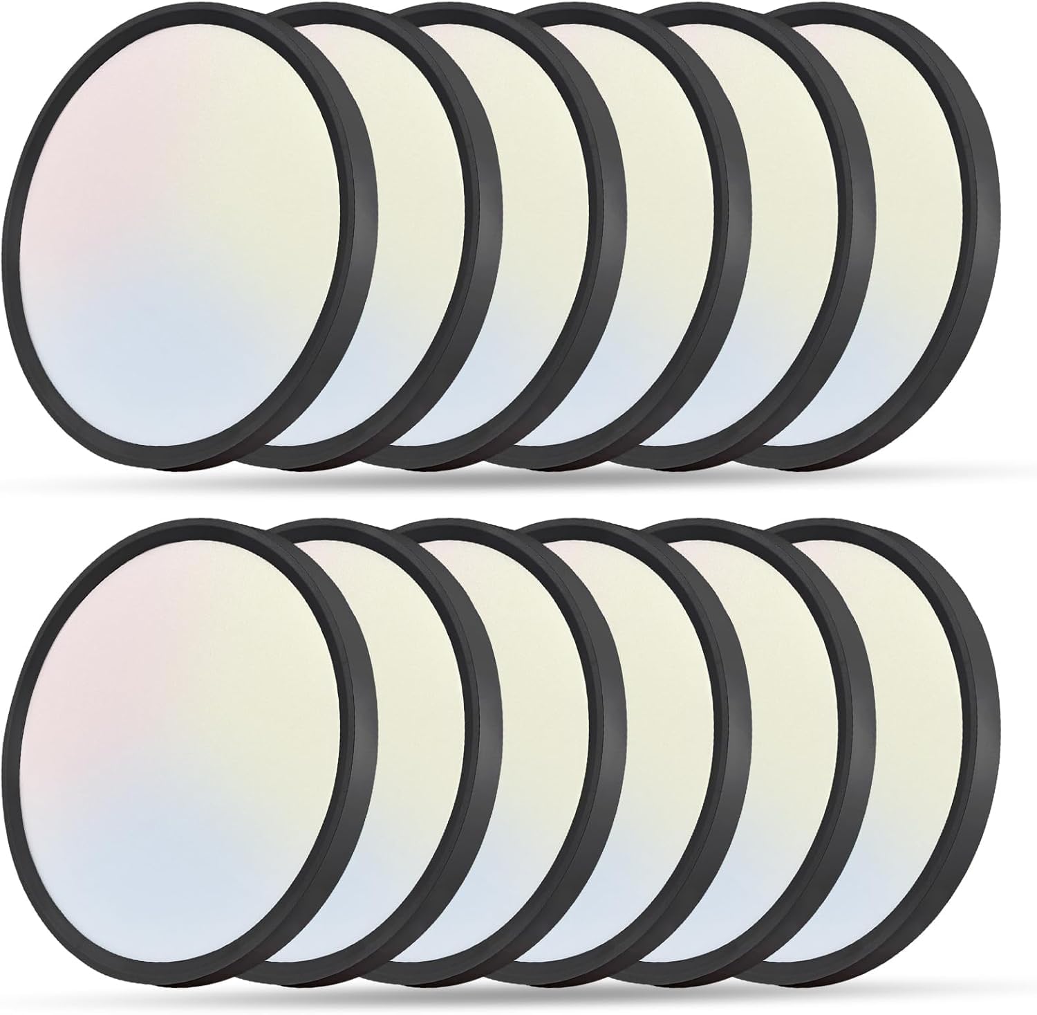 OFFIY 12-inch LED flush mount close-to-ceiling panel for a clean hallway look