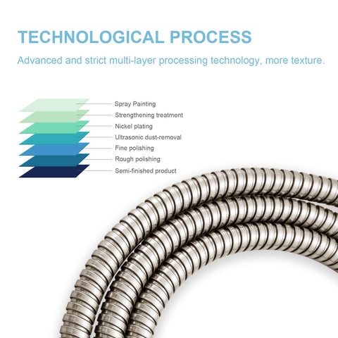 OFFO electroplated hose body emphasizing stylish finish and easy maintenance.