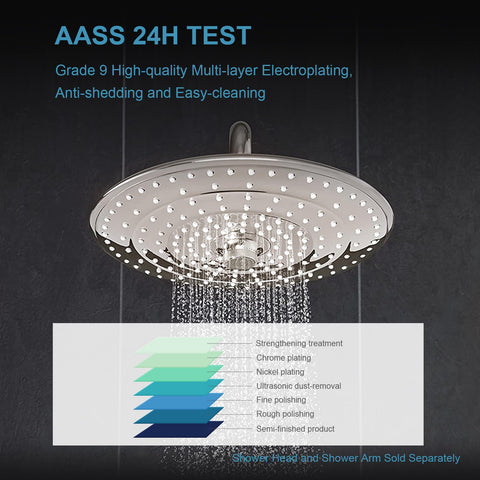 OFFO 8-inch high rise creates taller showering space for a spacious feel