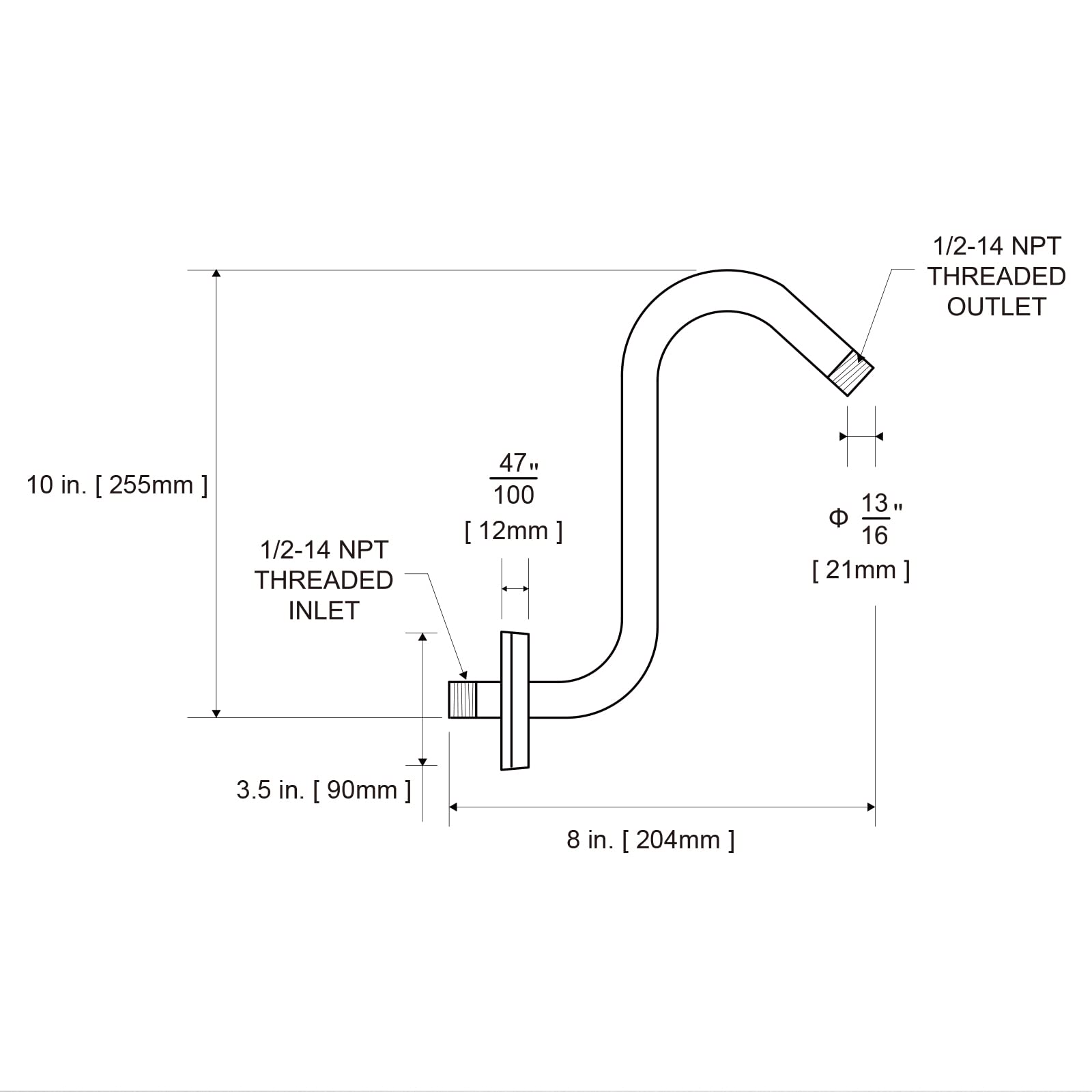 OFFO easy installation with clear instructions for standard fittings.