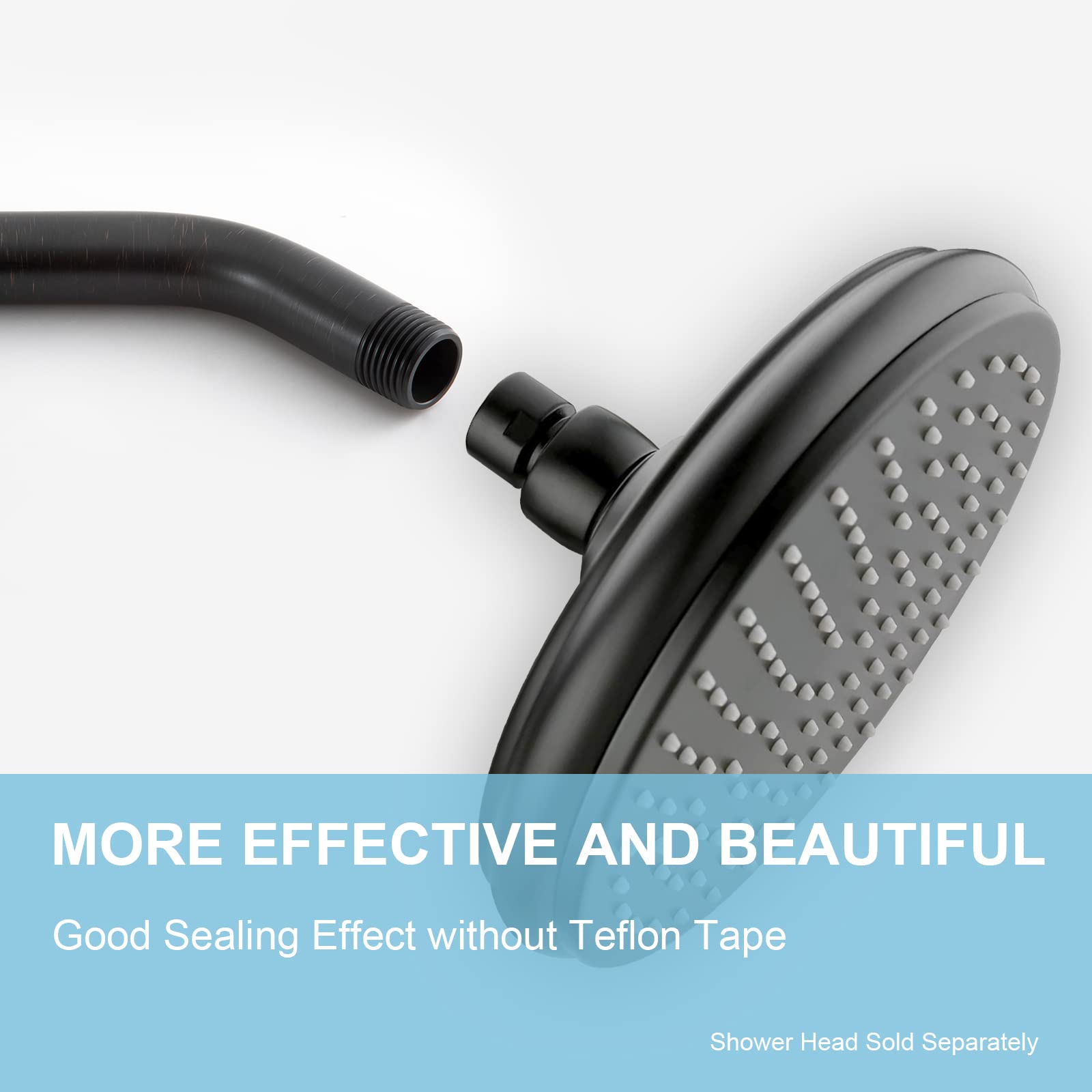 OFFO shower arm flange bronze ORB provides classic finish and secure sealing