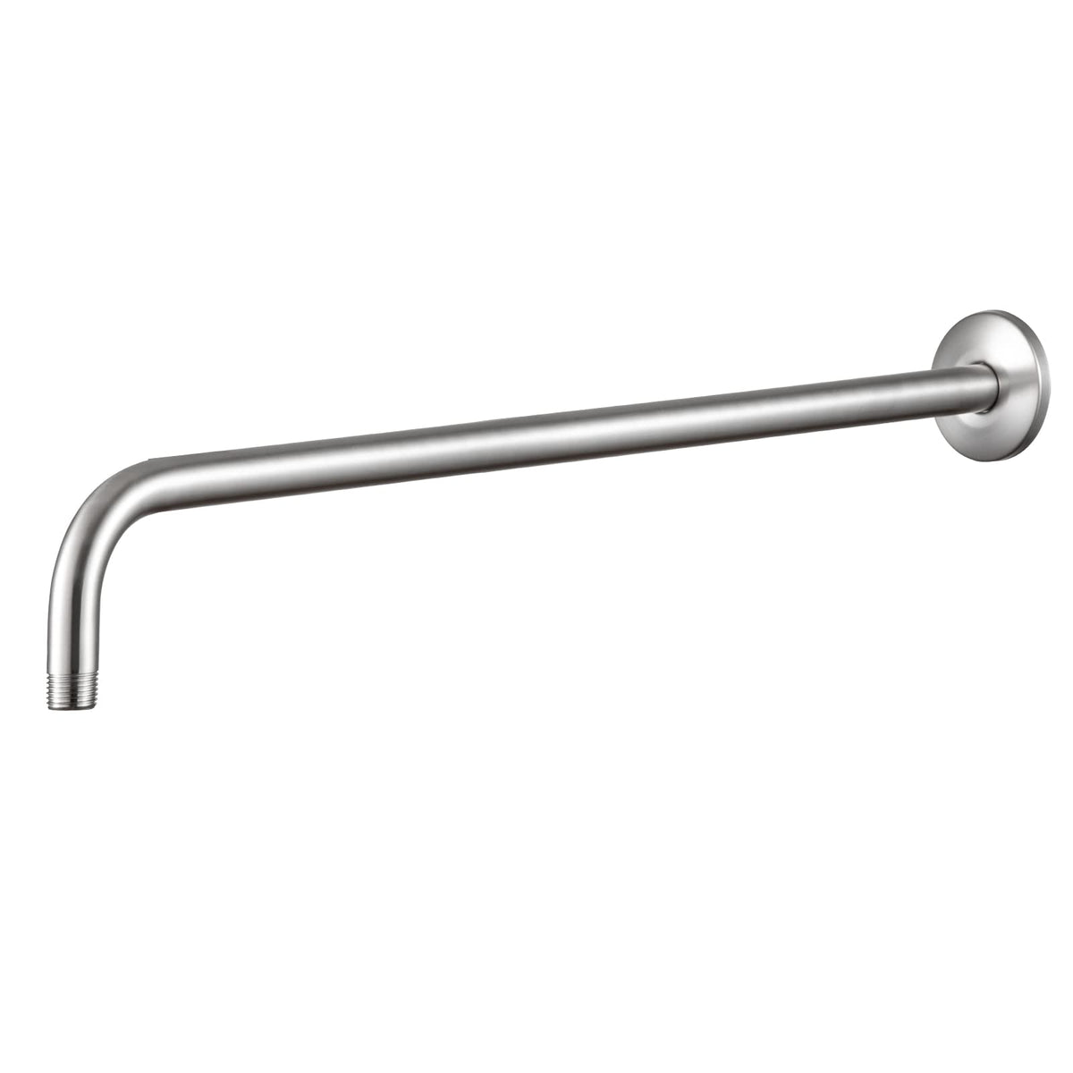OFFO shower arm with flange in brushed nickel delivers durable, leak-resistant styling