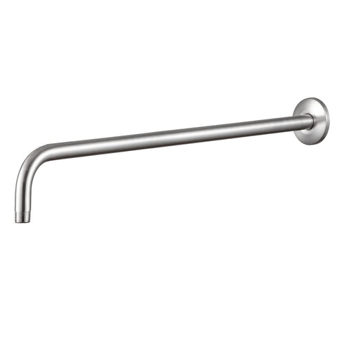 OFFO shower arm with flange in brushed nickel delivers durable, leak-resistant styling