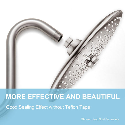 OFFO extension arm with flange showcases goose neck design for easy installation