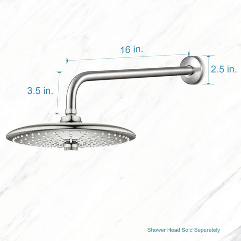 OFFO stainless steel arm designed to perform in hard water environments