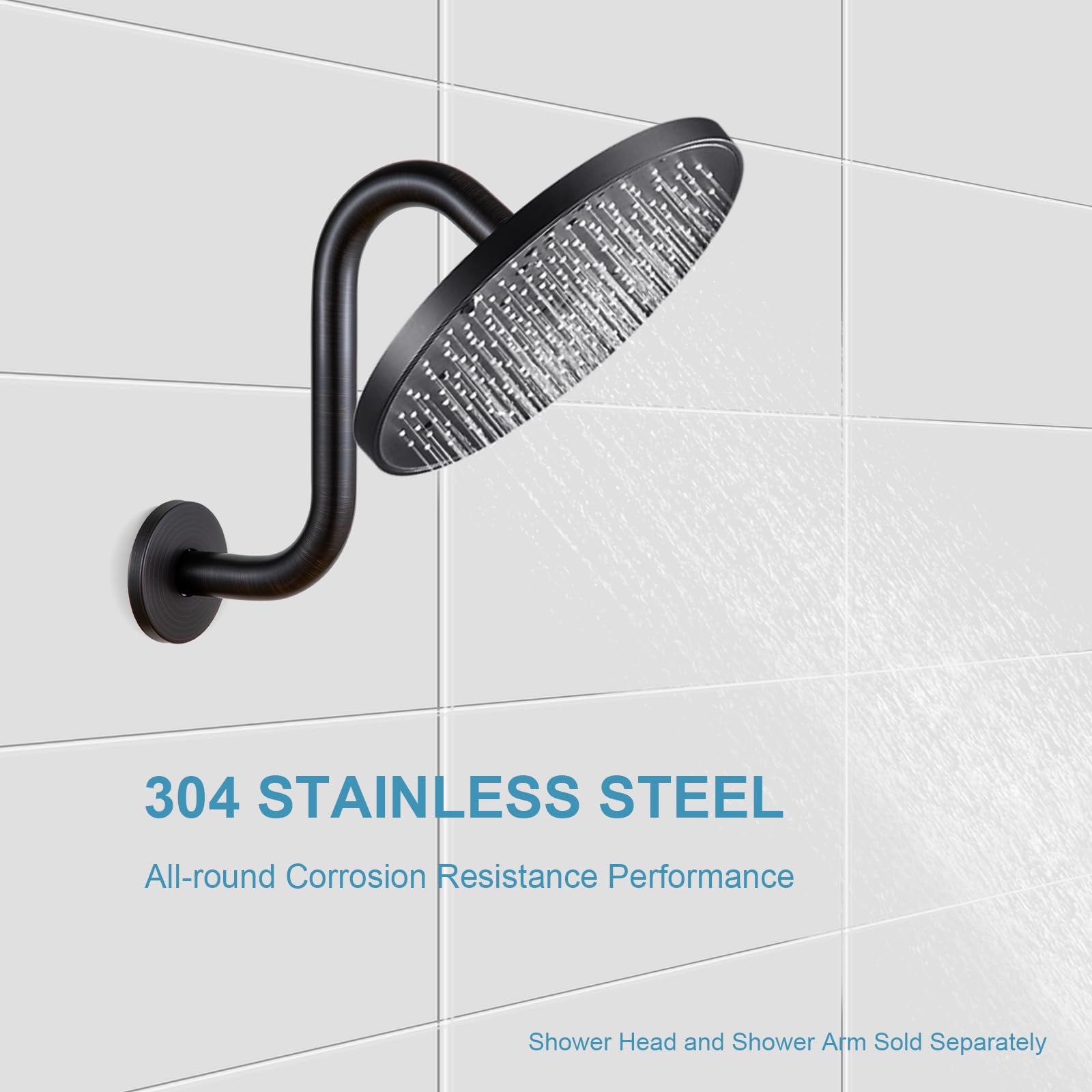 OFFO 304 stainless steel body resists corrosion for long-lasting use.