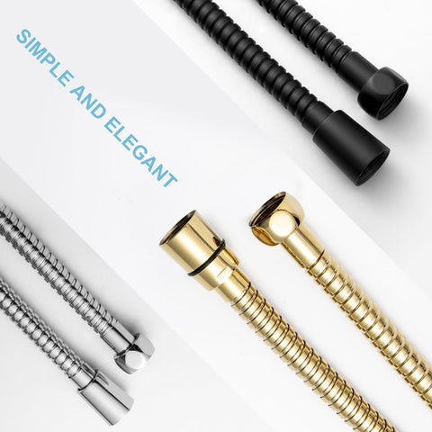 OFFO shower hose measures 80 inches for flexible reach.