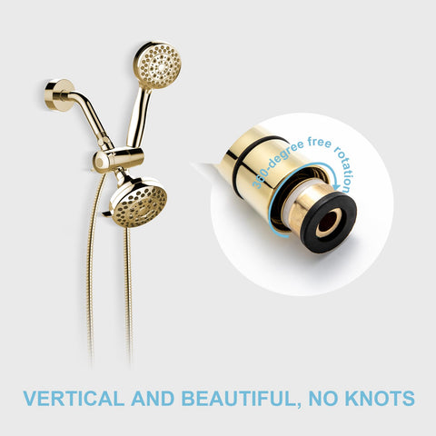 OFFO shower hose stainless steel outer tube for durability and longevity.