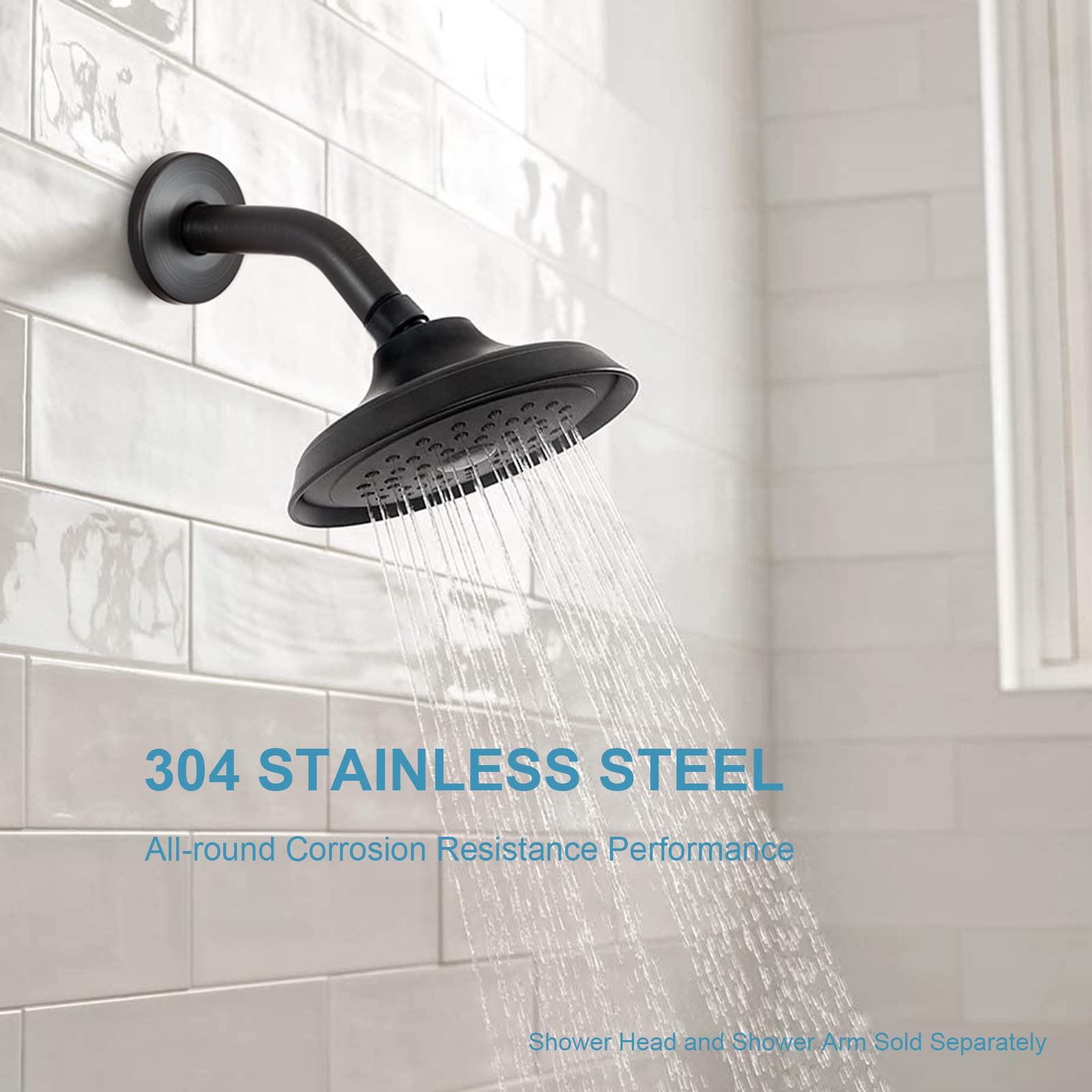 OFFO stainless-steel connection ensures corrosion resistance in hard water