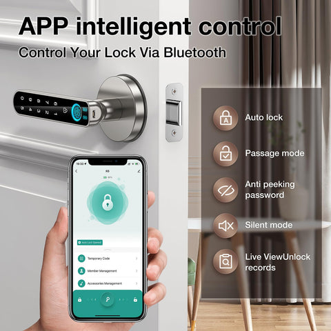 OFFTV 4-in-1 access panel highlights fingerprint, password, keys, app