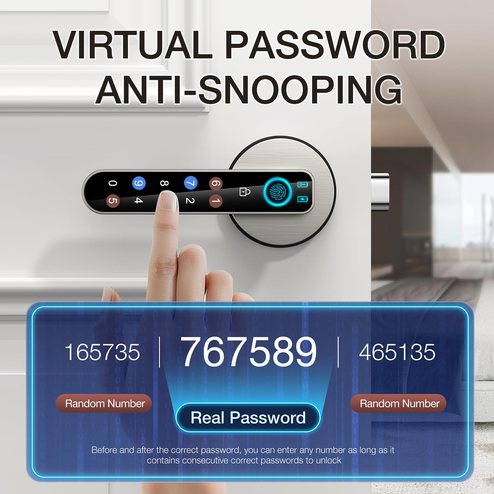 OFFTV app control screenshot demonstrating remote locking and monitoring