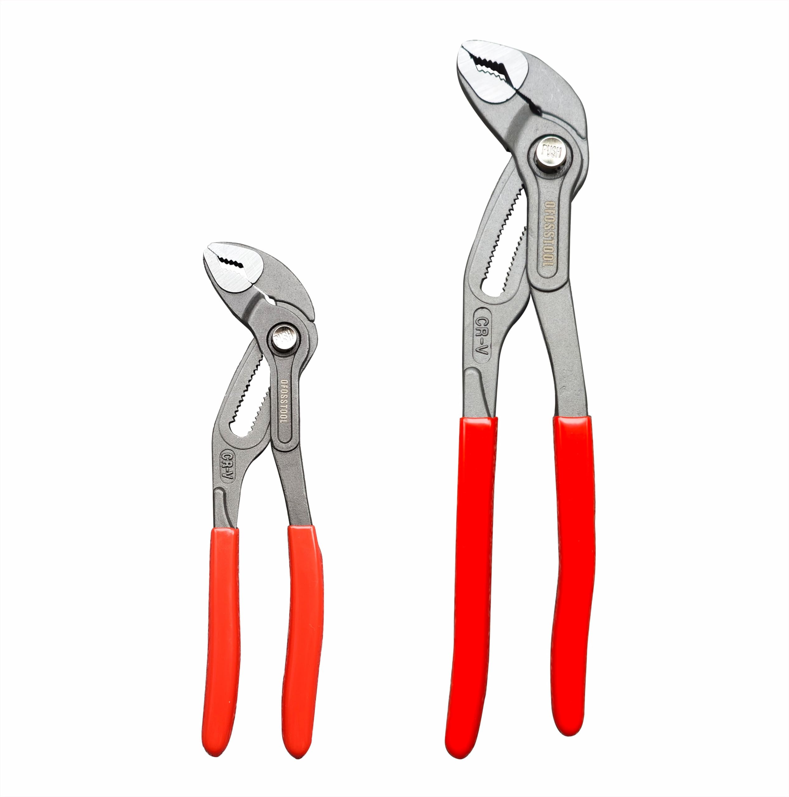 OFOSSTOOL Groove Joint Plier 10-inch in action with secure grip on fasteners