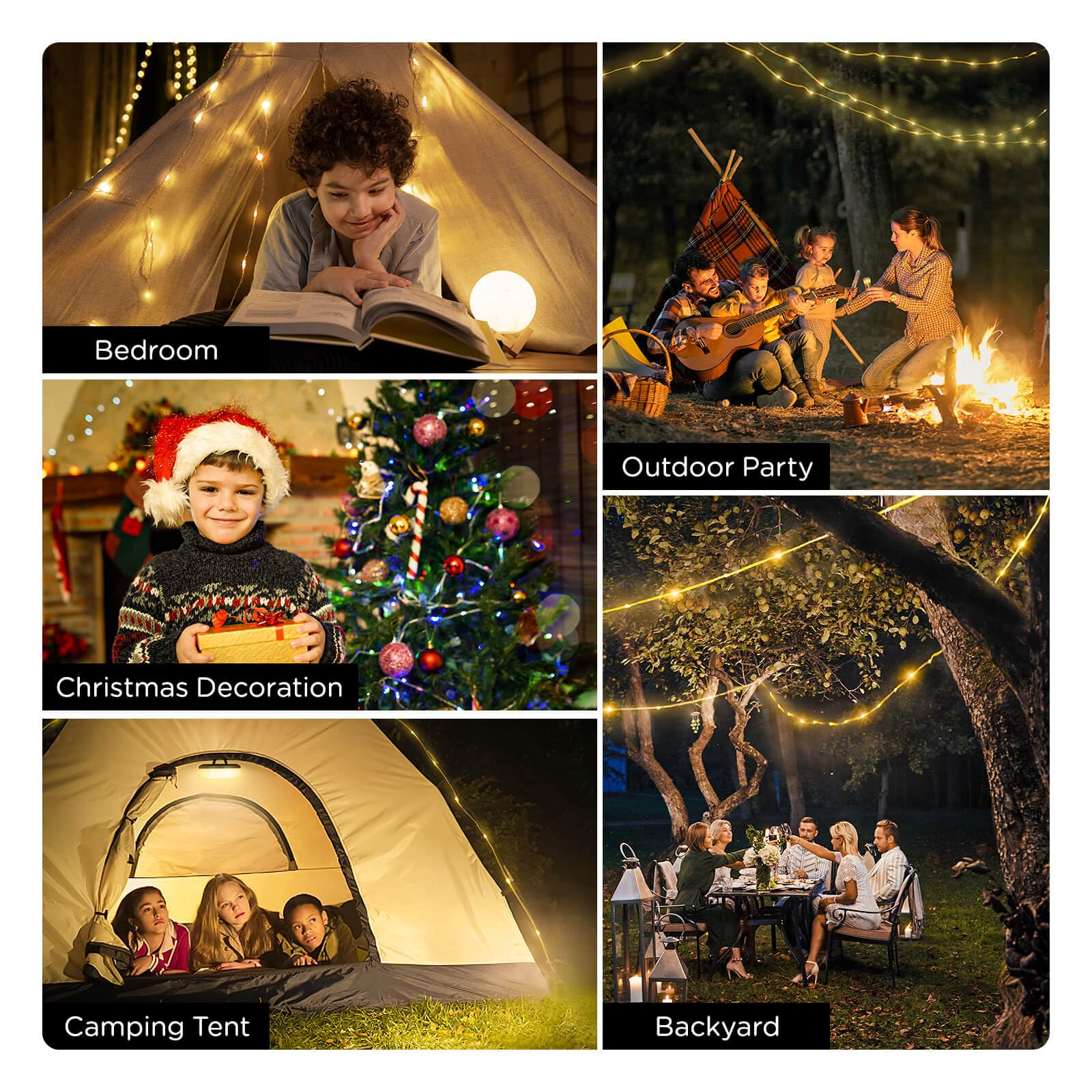 OGERY warm ambient glow enhances backyard gatherings and evenings.