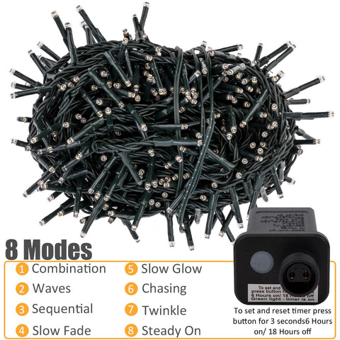 Ogrmar 8 modes light settings for versatile mood lighting.