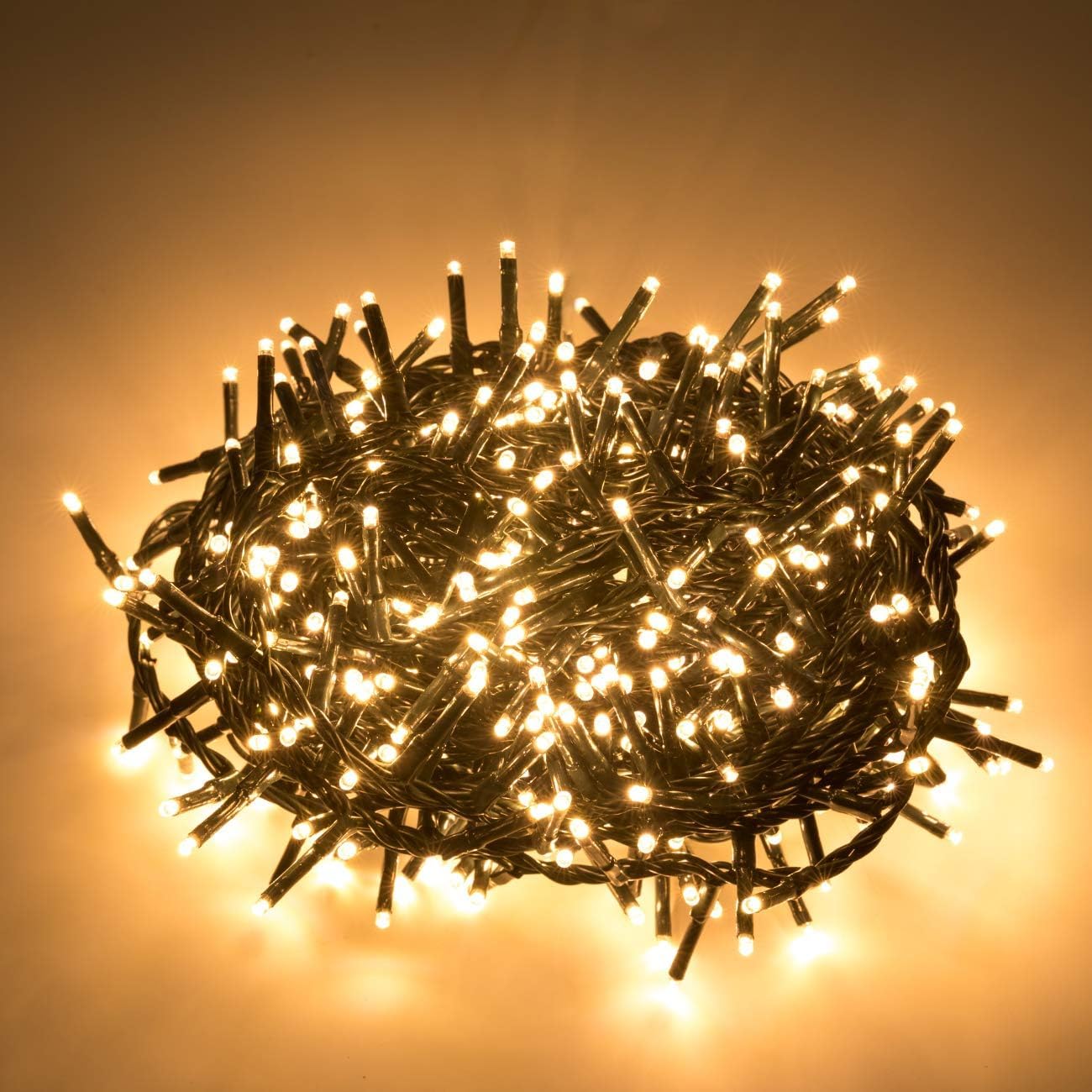 Ogrmar 82 ft 1000 LED cluster lights illuminate large spaces with even brightness.