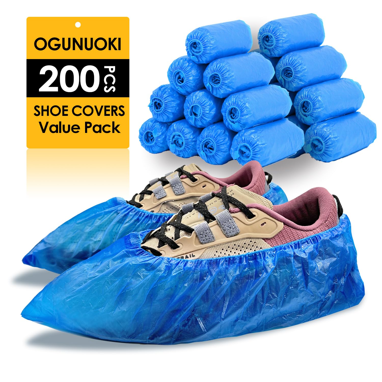 OGUNUOKI large-size shoe cover 15-7in length fits US men 11 and US women 13.