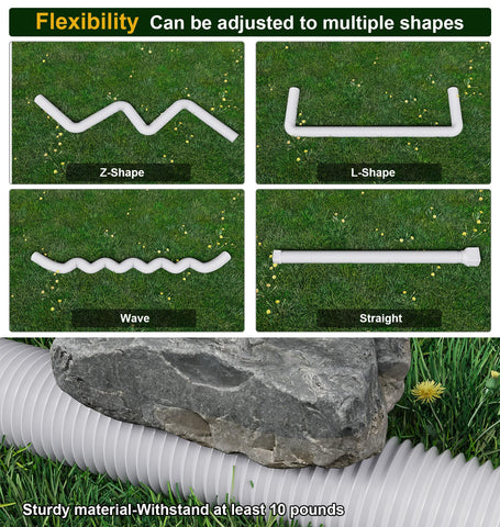 Ogutter adapters fit 2x3, 3x3, and 4x3 downspouts for versatile connection.