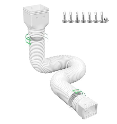 Ogutter downspout extensions extendable range for efficient rainwater drainage.