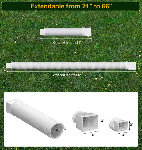 Ogutter flexible downspout extender bends to fit any landscape and protects layout.