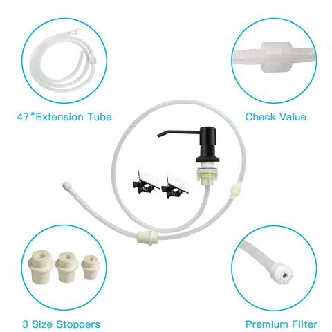 OHiHi 360-degree nozzle for precise soap placement from any angle