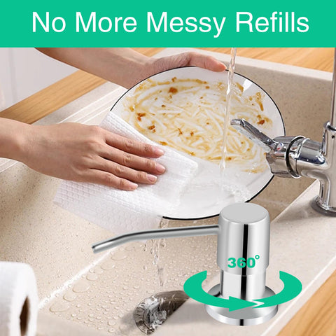Compatible with granite, stainless steel, and wood countertops.