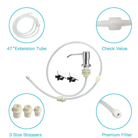 OHiHi 47 inch extension tube kit enables no-spill refills.