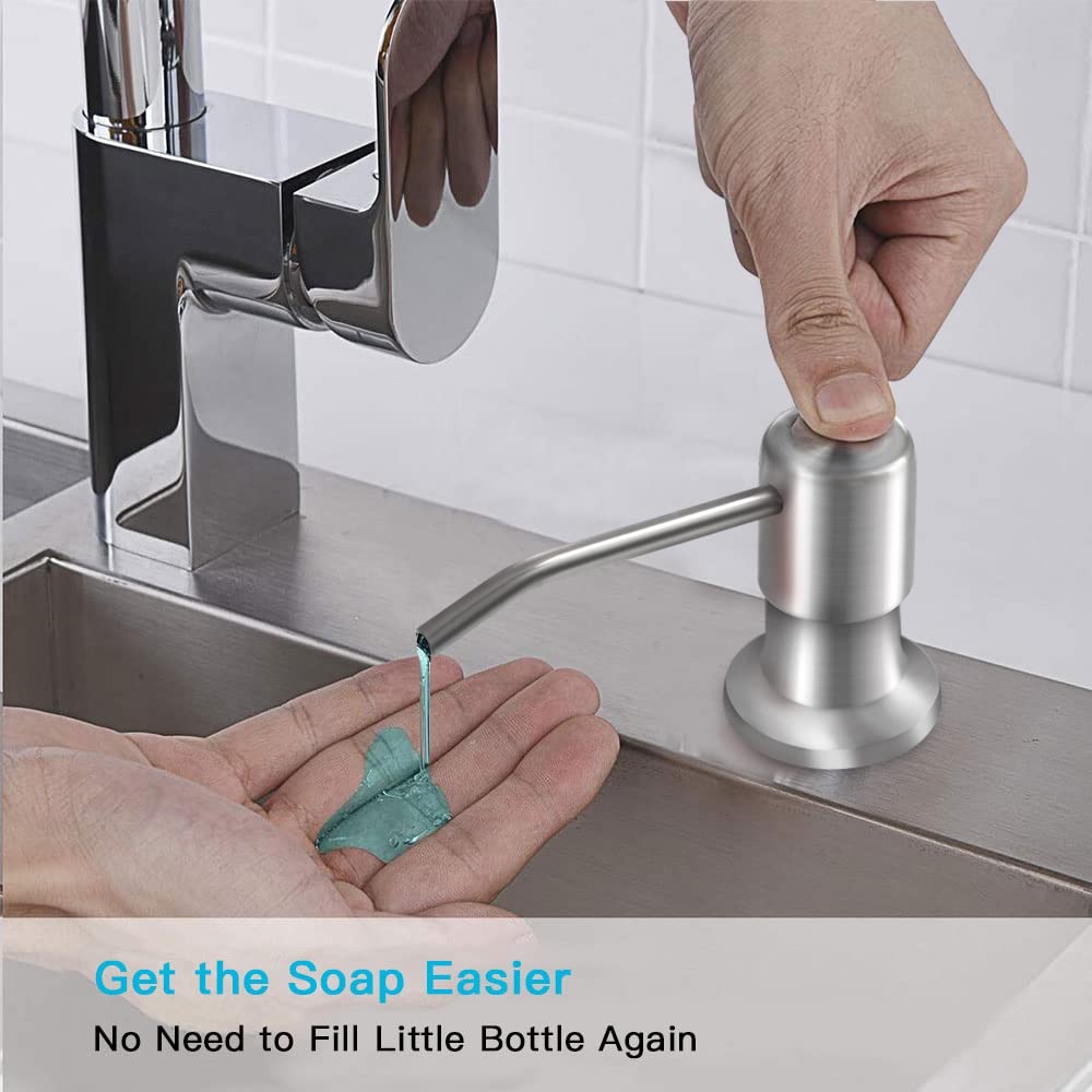 OHiHi brushed-nickel dispenser packaging for easy setup and gifting.