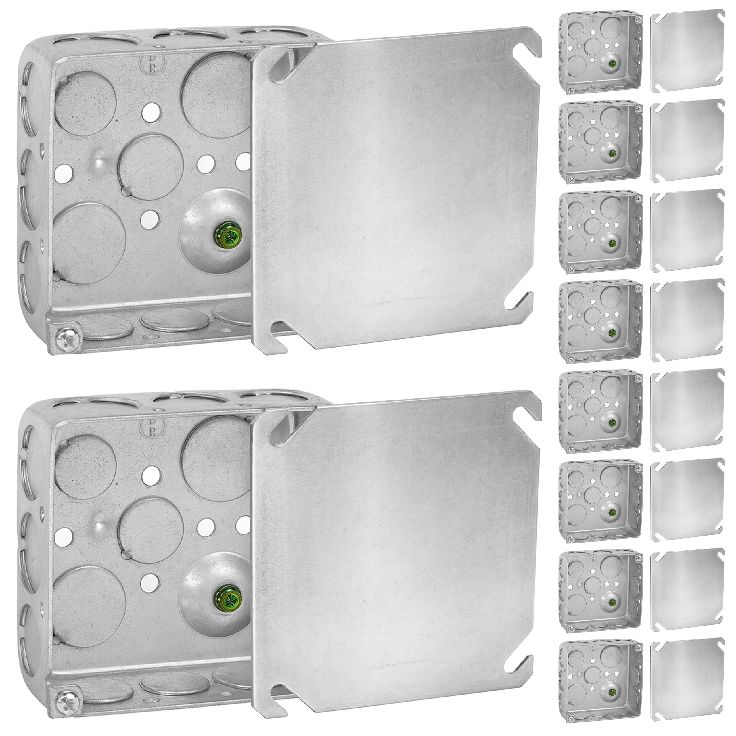 OHLECTRIC 4x4 junction box front view showing a clean, professional enclosure.