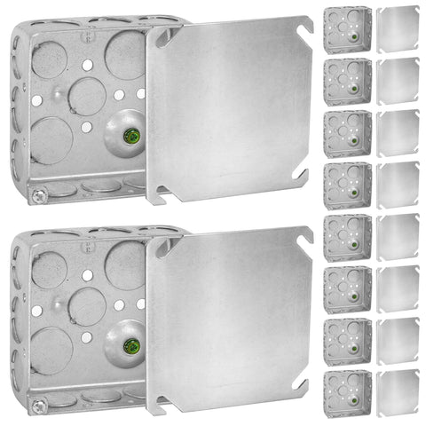 OHLECTRIC 4x4 junction box front view showing a clean, professional enclosure.