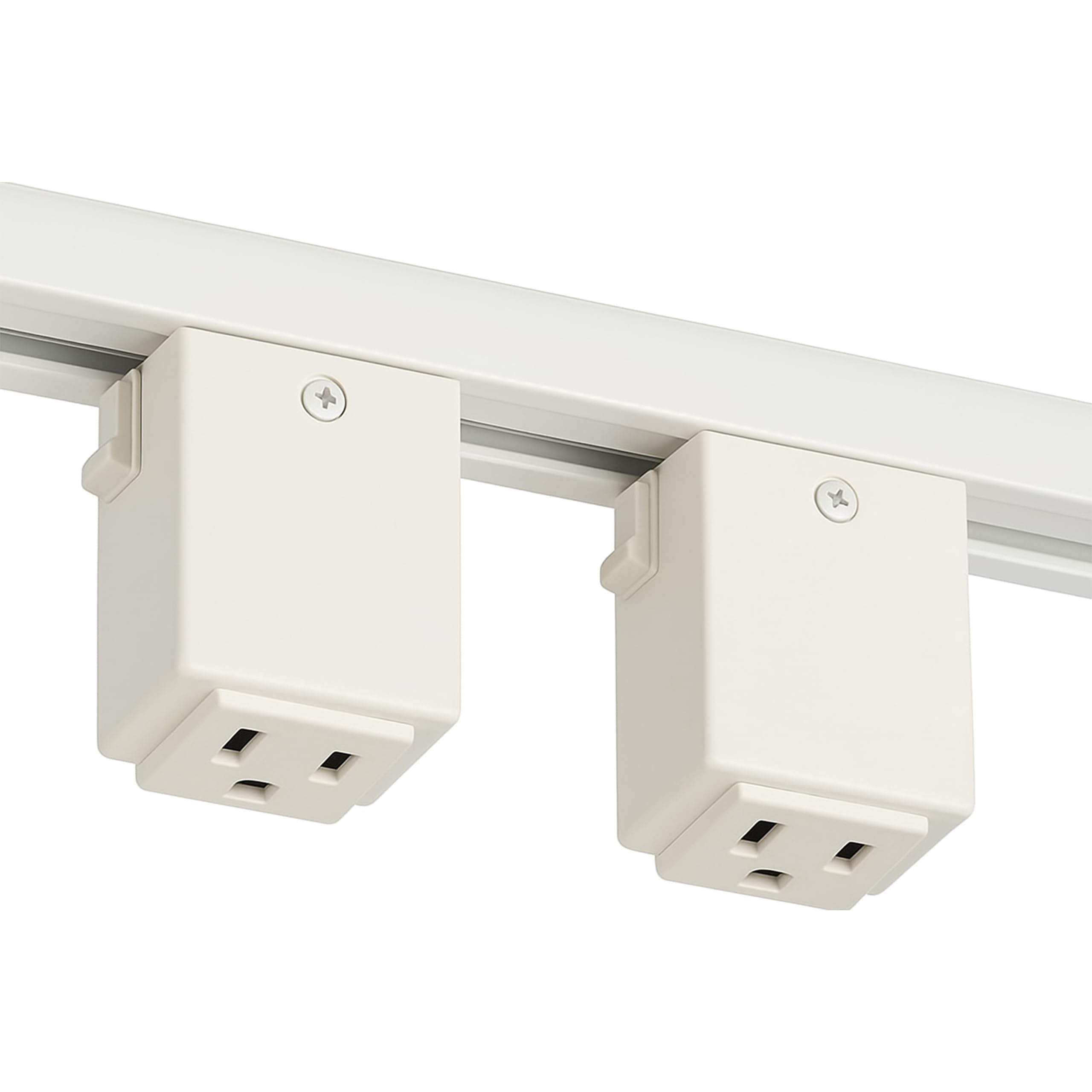 OHLECTRIC NT-327W outlet adapter on H-type rail for added power access.