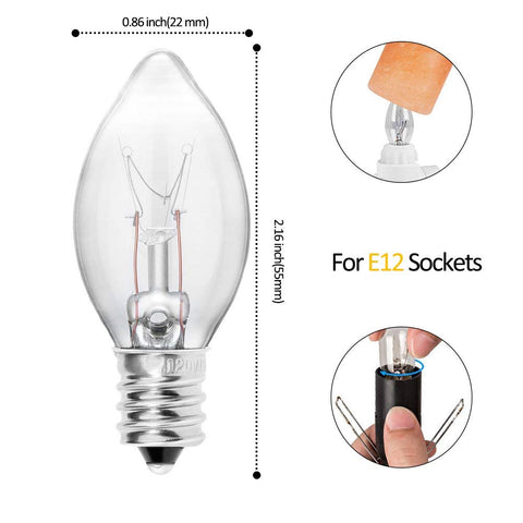 OHLGT 15W E12 bulbs compatible with salt lamp fixtures