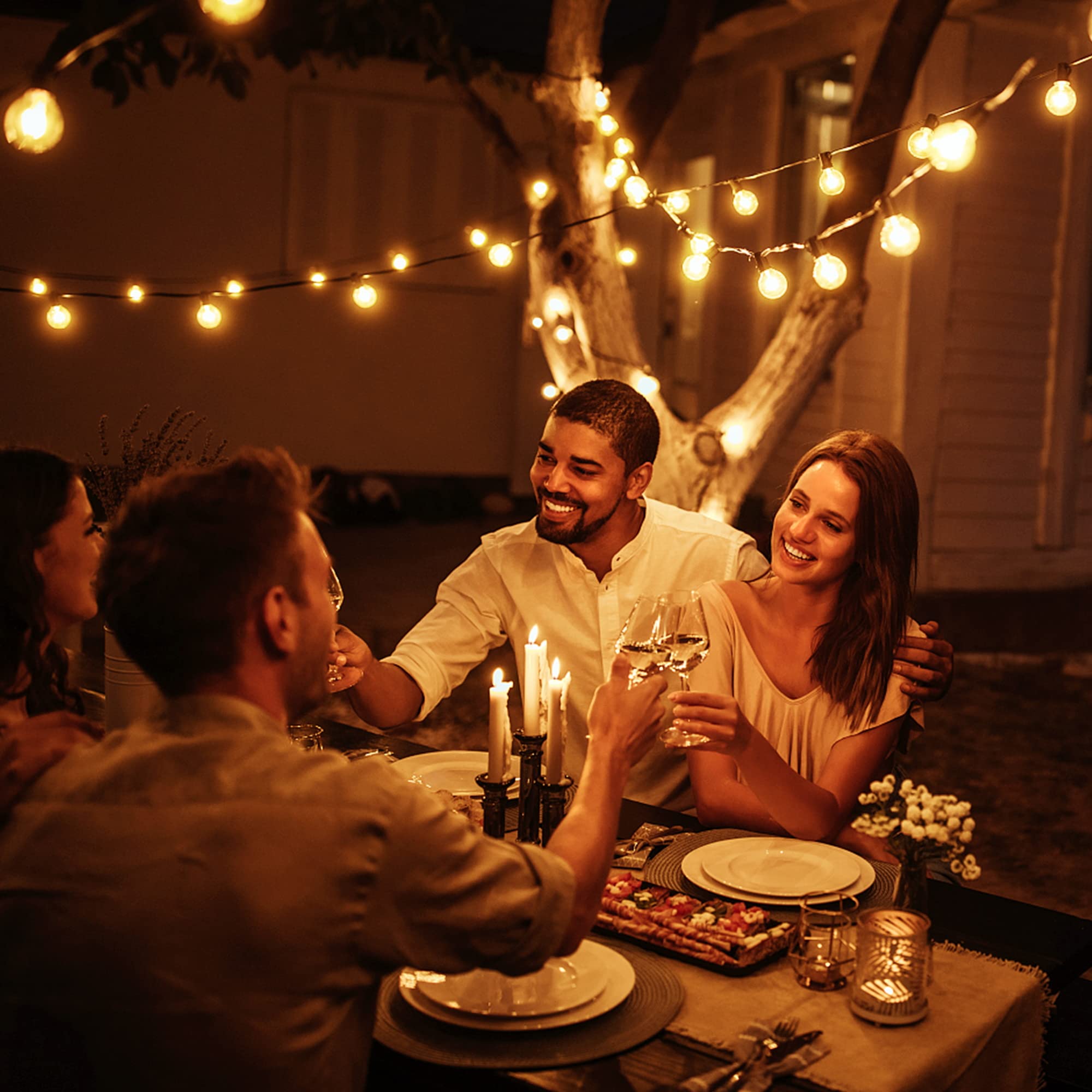 OHLUX cafe and backyard ambience with classic cafe lighting vibe